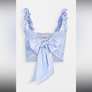 Excellent Condition Plush Silk Bandana Top